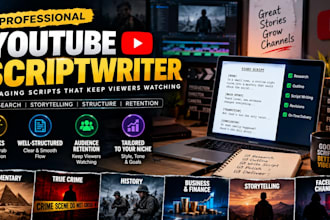 write engaging youtube scripts for faceless channels