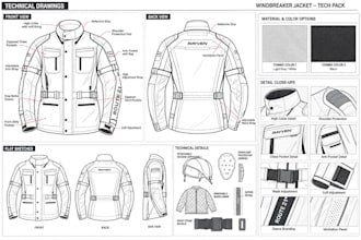 design motorcycle racing suits, protective jackets, motorsport apparel tech pack