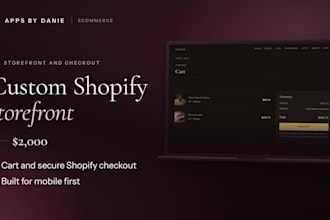 build a custom shopify store with secure checkout