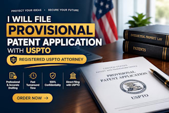 submit provisional patent application with uspto, patent attorney, patent filing