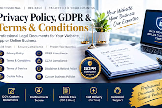 write privacy policy terms and conditions gdpr and ccpa documents