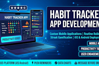 develop your custom habit tracker app, routine building application, and product