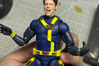 design character 3d articulated action figure, anime figure toy for 3d printing