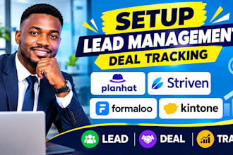 setup lead management deal tracking planhat striven formaloo method kintone
