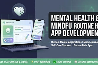 develop custom mental health, mindfulness tracker, adhd and self care web app