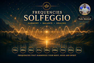 compose custom solfeggio frequency music for meditation and sleep