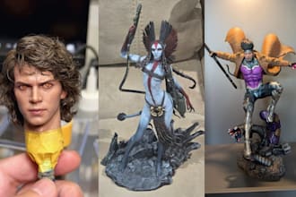 resin print and paint custom collectible figurines warhammer  miniatures