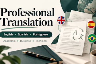translate documents between english portuguese and spanish