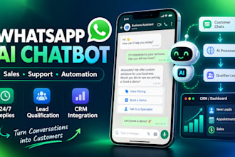 build a custom ai whatsapp chatbot for sales and support
