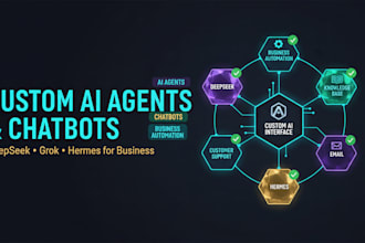build custom ai agents and chatbots with deepseek grok and hermes for business