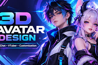 create custom 3d avatars for vrchat and vtuber