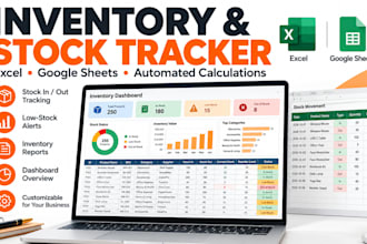 build an inventory and stock management spreadsheet for small businesses