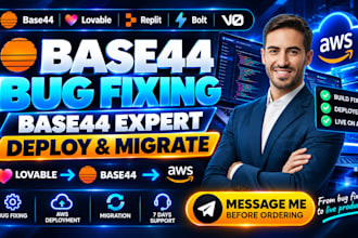 base44 bug fixing base 44 expert base44 migration deploy lovable base44 to aws