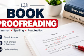 proofread your book, ebook, or novel