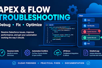 salesforce apex and flow setup and troubleshooting