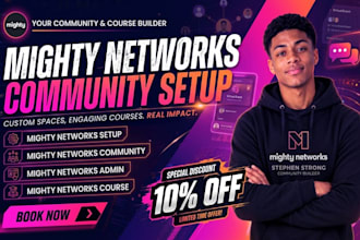setup and customize your mighty networks community, online course and automation