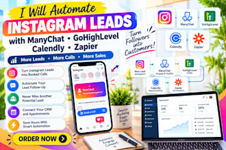 automate instagram leads with manychat gohighlevel calendly and zapier