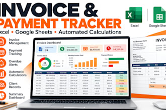 create an automated invoice and payment tracking spreadsheet