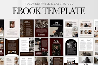 design editable canva template, workbook, ebook, lead magnet design