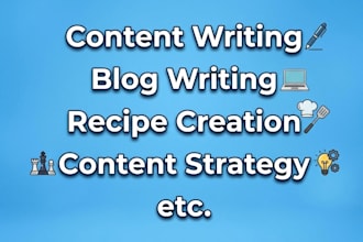 write delicious cooking recipes