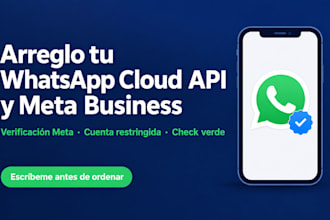 configurar meta whatsapp cloud API y solucionar la verificación de meta business