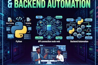 develop custom api integration backend automation python script