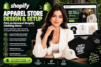 design apparel shopify store design print on demand shopify clothing store