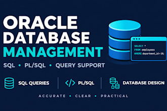 do oracle database management, sql queries, and pl sql programming