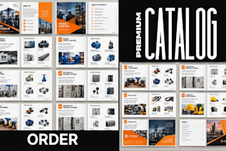 design technical product machinery catalog line card and industrial brochure
