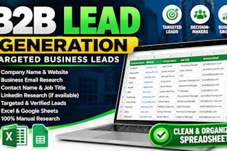 build a targeted b2b lead generation list