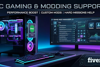 do game modding, pc gaming setup, and hard missions support