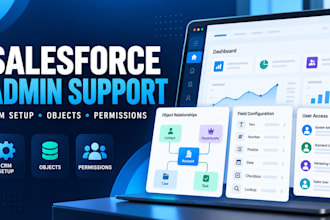 provide salesforce admin support, CRM setup and customization