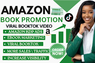 do viral booktok promotion, amazon kdp ads, and kindle book promotion