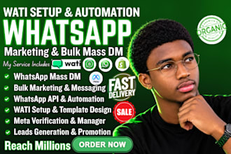 whatsapp mass dm, wati setup, marketing campaign bulk message whatsapp marketing