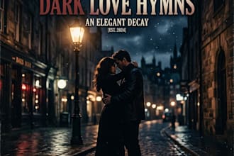 design a dark aesthetic, lofi, hip hop spotify banner and youtube banner