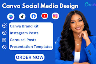 design canva social media posts, reels, editable templates, carousel post design