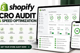 do shopify cro audit speed, mobile usability, apps and theme performance issues