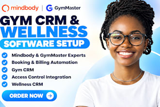 setup gymmaster, mindbody, gym CRM, fitness booking system, or wellness CRM