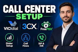 vicidial call center dashboard cfd 3cx call flow designer freepbx dialer phone