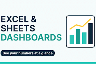 build a custom excel or google sheets dashboard
