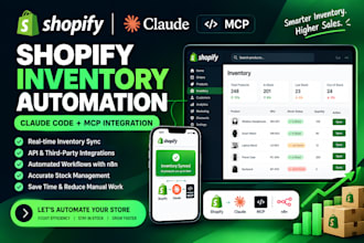 do claude code shopify mcp shopify automation inventory sync shopify api n8n
