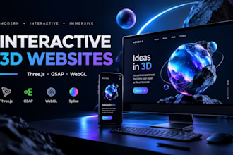 build an interactive 3d website with three js webgl and gsap scroll animations