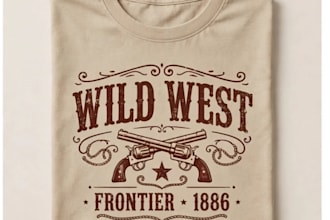 design custom typography and vintage retro t shirt
