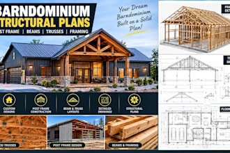 design barndominium structural plans and framing