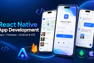 build a react native app with expo, firebase and typescript