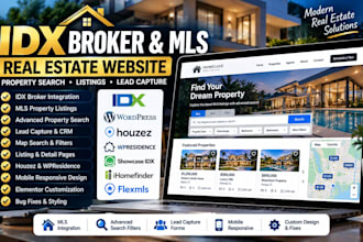 integrate idx broker mls listing, property search into wordpress realtor website