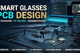 design smart glasses pcb ble lot wearable electronics and embedded firmware