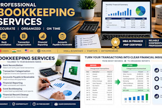 do bookkeeping, bank reconciliation and financial reporting