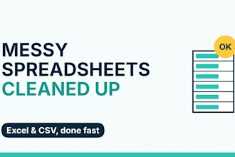clean or automate your excel and csv files