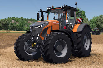 create custom farming simulator maps and tractor for farming